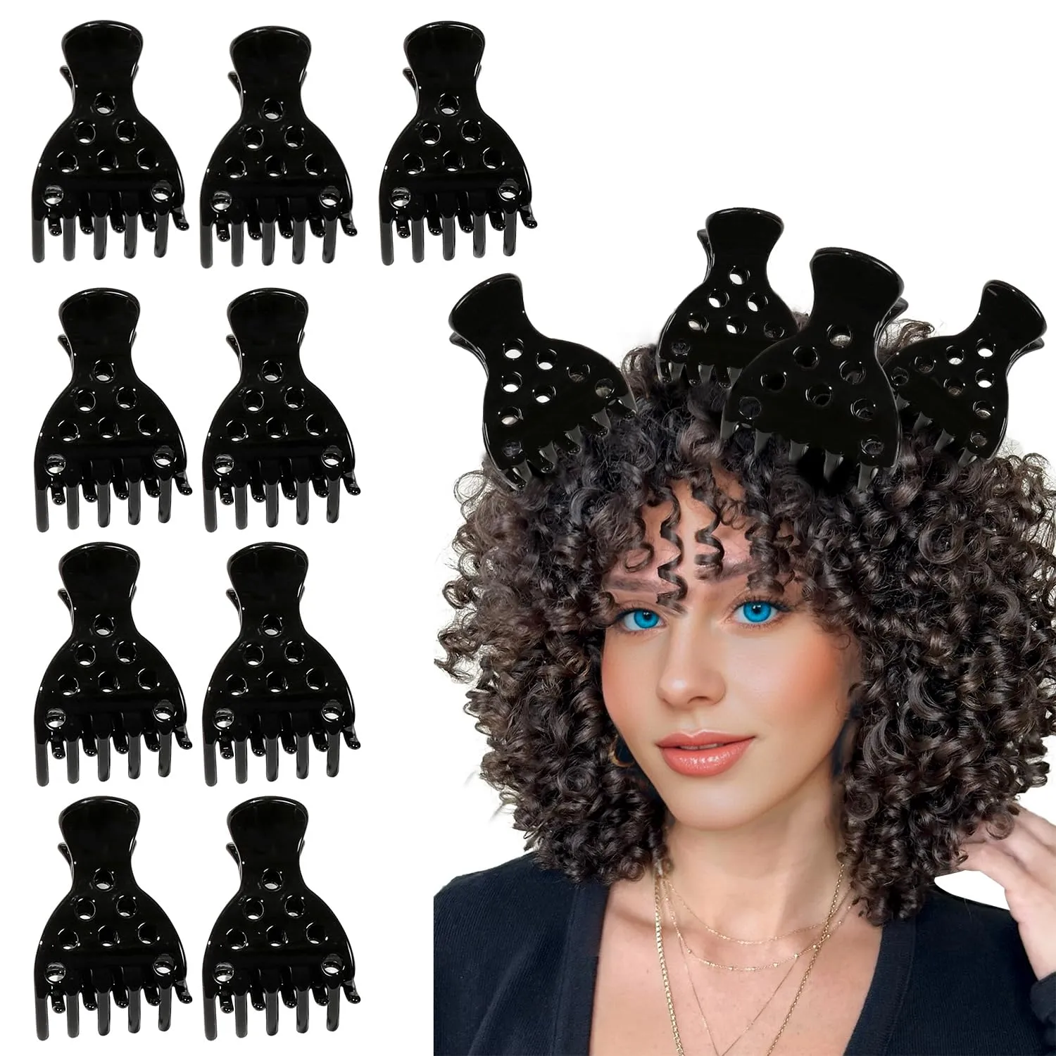 10 Hair Volume Clip，Root Clips for Curly Hair Volume and Claw Clips for Thick Hair, Root Lifter for Bounce Curl