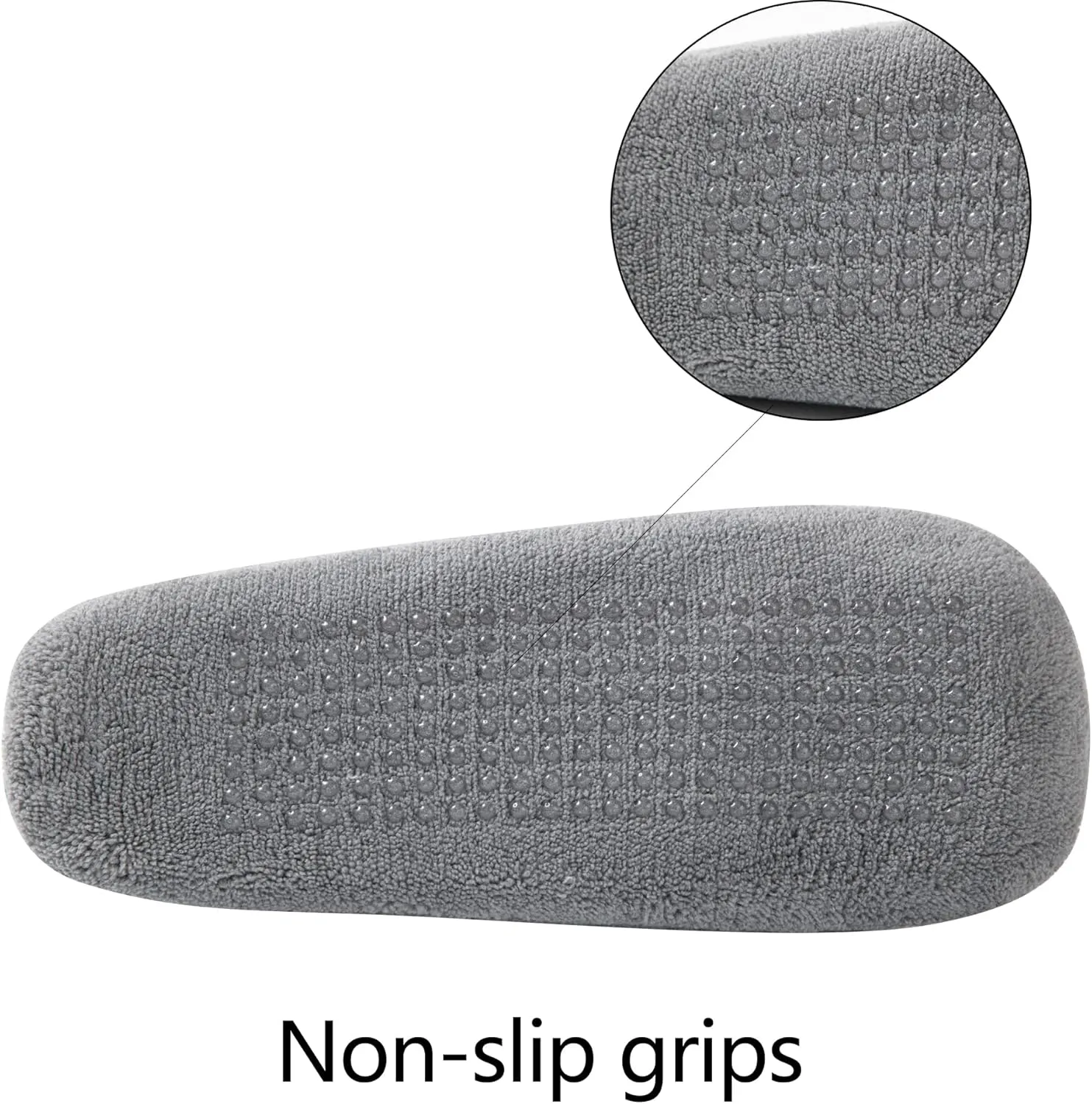 2 Pairs of Soft Sole Slipper Socks for Women with Grippers Non Slip, Winter Warm Cozy House Bedroom Slippers, Ladies Fuzzy Indoor Home Slippers (Purple,Pink,Grey)