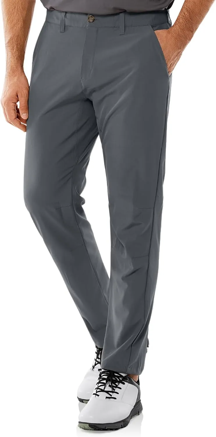 33,000ft Men's Golf Pants with 5 Pockets Classic-Fit Stretch Quick Dry Lightweight UPF 50  Hiking Pants