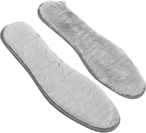 4 Pairs Thick Plush Warm Insoles for Shoes Ergonomic Cushioned Inserts with Non Slip Bottom for Winter Comfort and Insulation