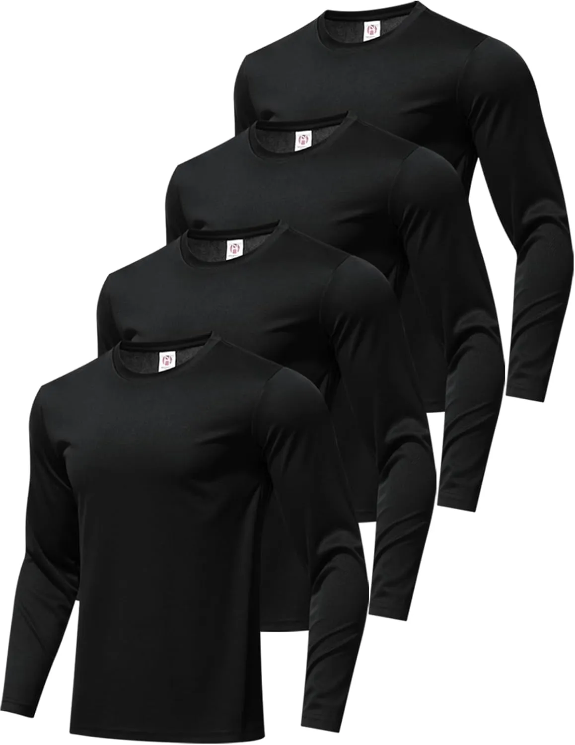 7 Pack Men's Long Sleeve Shirts Sun Protection Shirts Lightweight UPF 50  Rash Guard for Running Workout Fishing