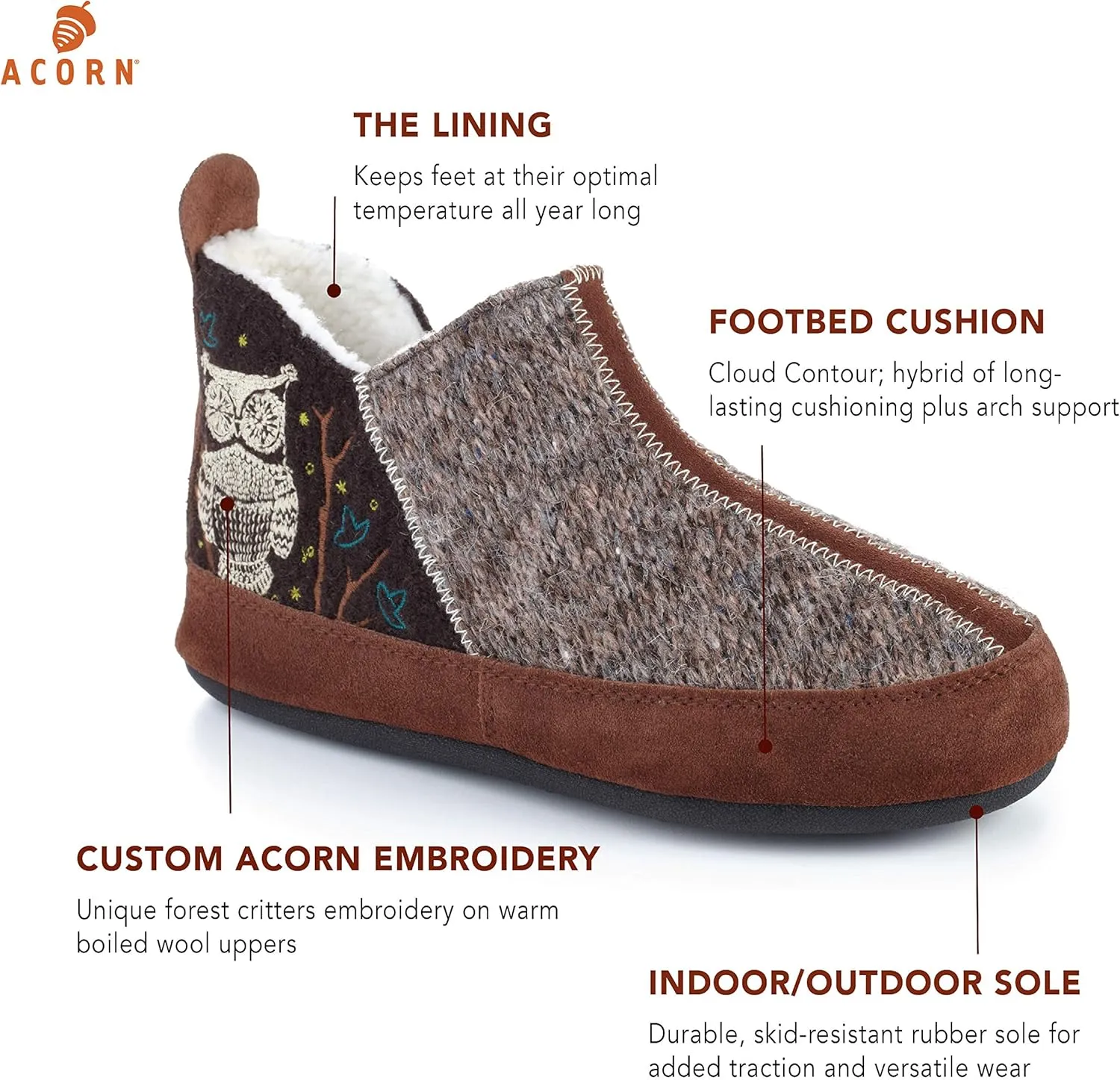Acorn Women's Forest Bootie Slipper