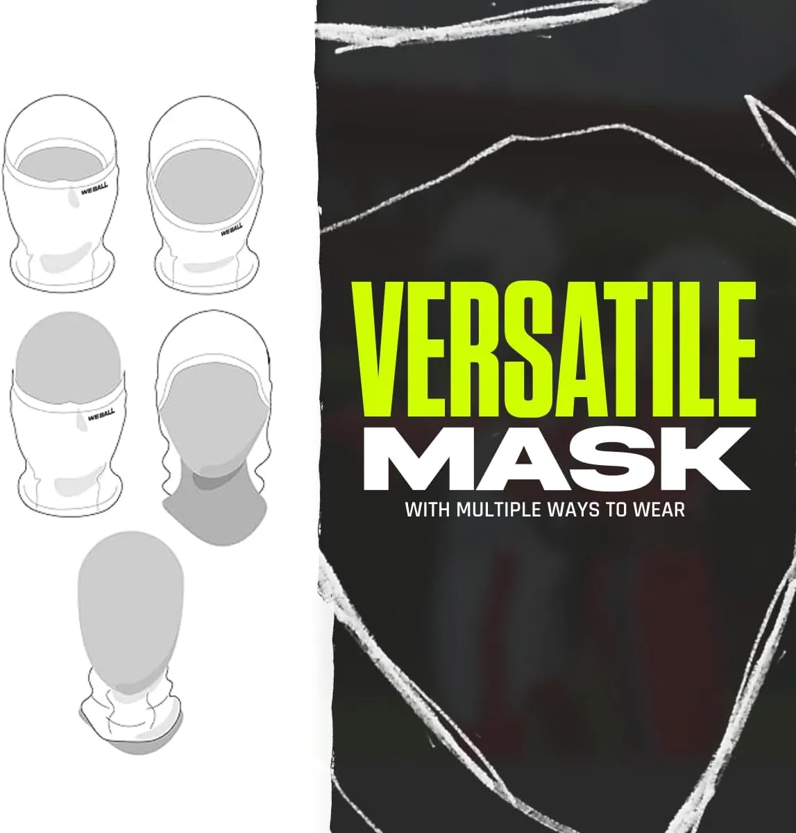 Adult Ski Mask, Hyperwarm Hood Balaclava | Full Face, Lightweight, Windproof & Moisture Wicking
