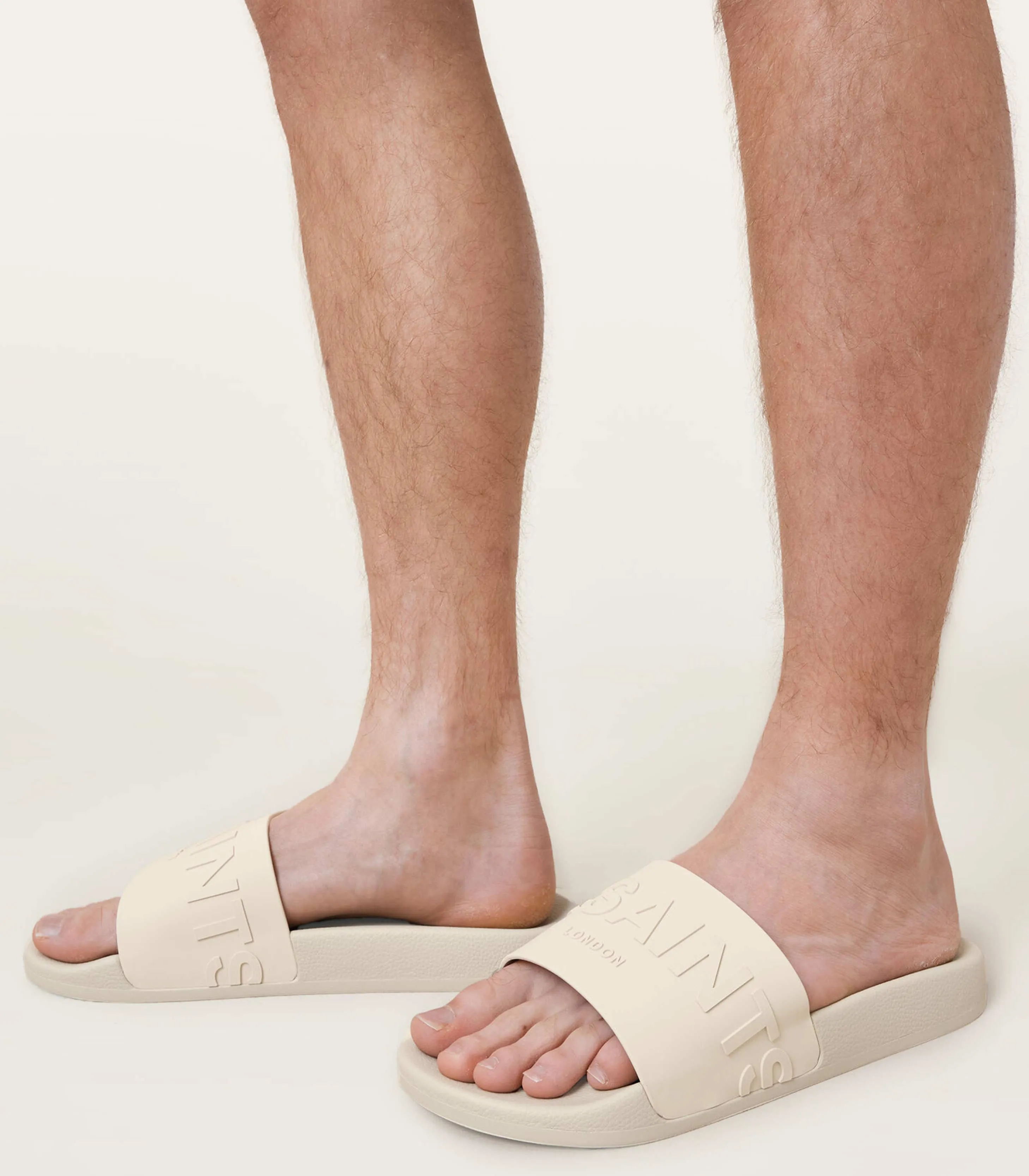 AllSaints -Biggy Slip On Logo Sliders