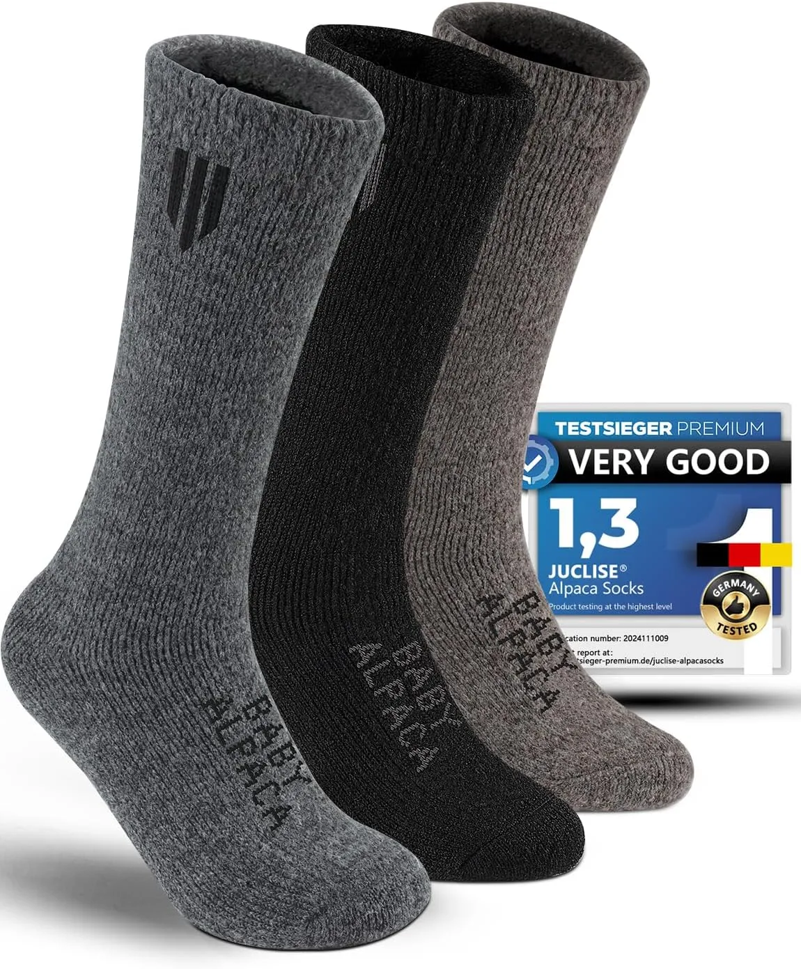 Alpaca Wool Heavyweight Thermal Boot Socks Hunting Hiking Working Thick Cold Weather Cushioned