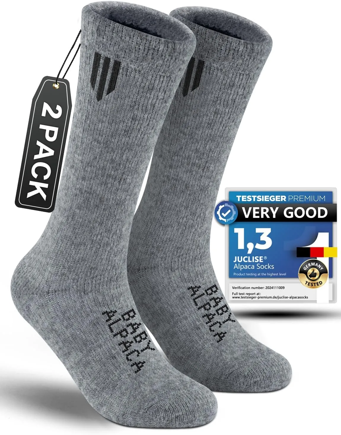 Alpaca Wool Heavyweight Thermal Boot Socks Winter Hunting Hiking Working Cold Weather Cushioned