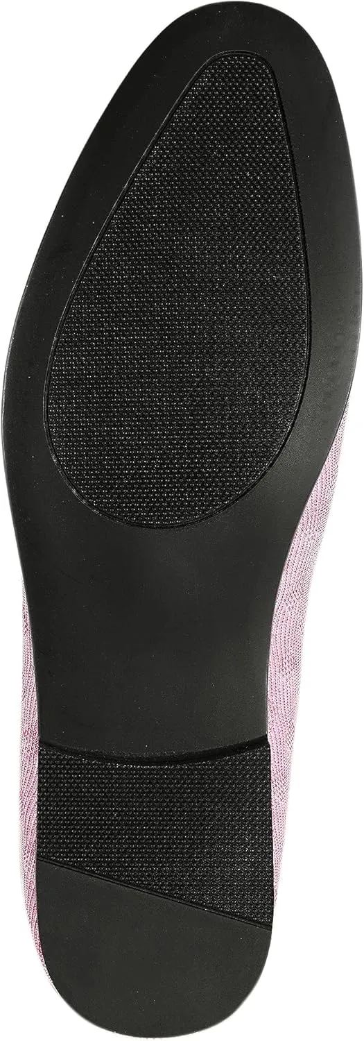 Amali Aller, Mens Casual Shoes - Loafers Men Slip on Shoes - Man Made Velvet Men's Slippers with Metal and Knitted Buckle - Mens Tuxedo Shoes