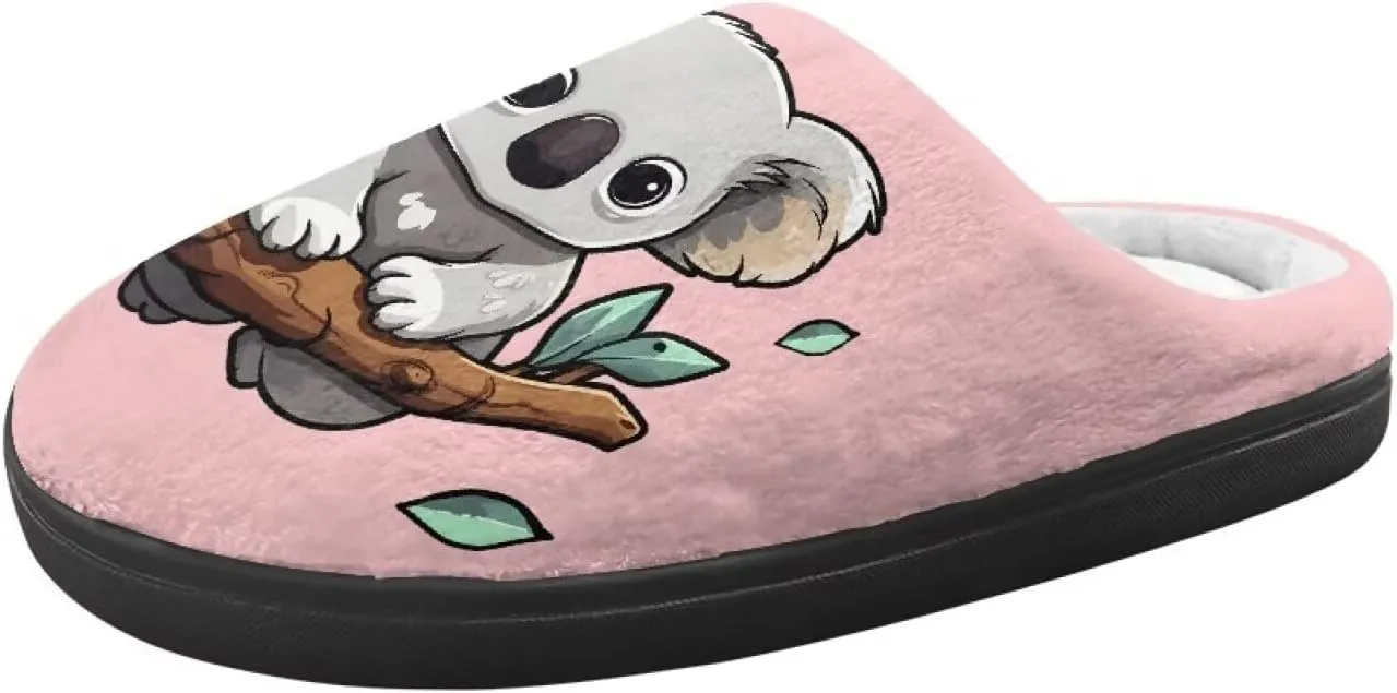 Animal Cotton Slippers for Kid Comfort Cozy Slippers Breathable Slip-On Plush Outdoor Home Non-Slip Slipper for Kids