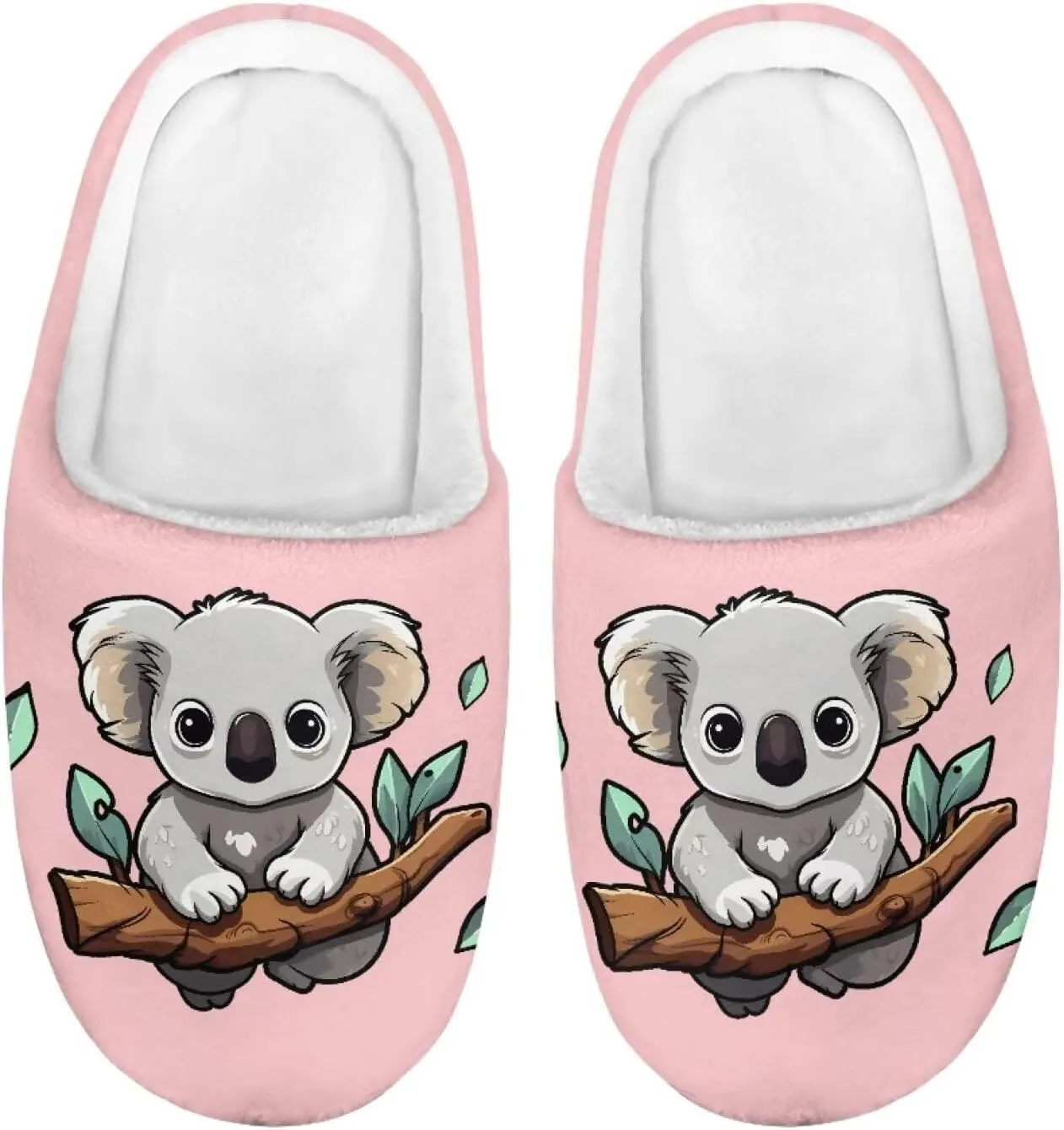Animal Cotton Slippers for Kid Comfort Cozy Slippers Breathable Slip-On Plush Outdoor Home Non-Slip Slipper for Kids