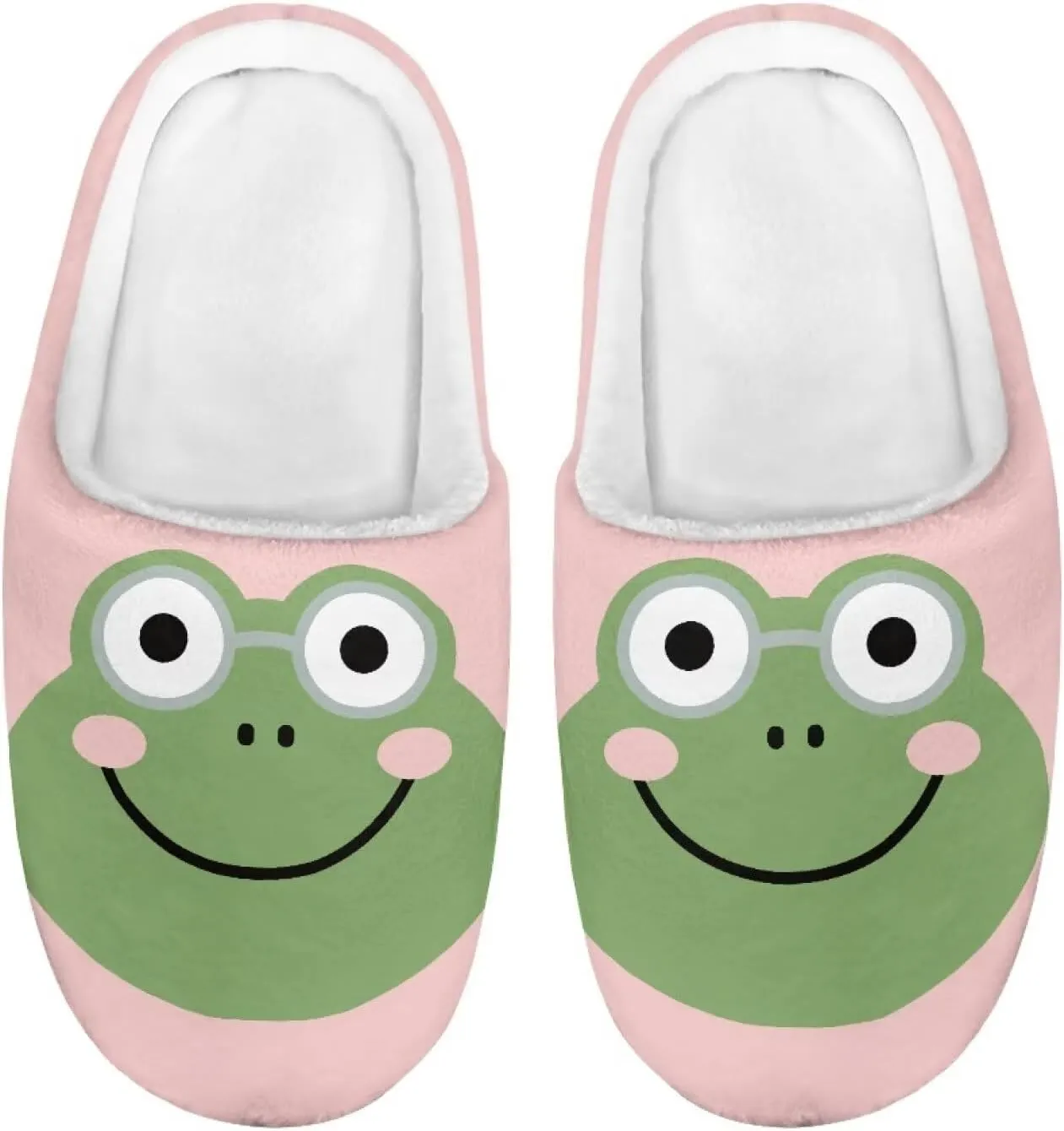 Animal Cotton Slippers for Kid Cozy Slippers Fluffy Slip-On Fuzzy Fluffy Outdoor Home Non-Slip Slipper for Kids