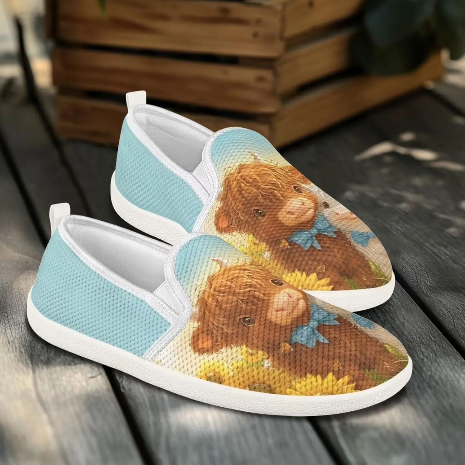 Animal Pattern Walking Shoes for Women Comfort Fashion Casual Sneakers Lightweight Soft Mesh Flat Breathable Workout Wide Width