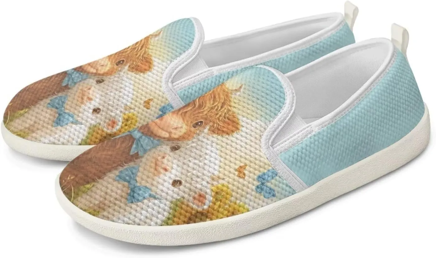 Animal Pattern Walking Shoes for Women Comfort Fashion Casual Sneakers Lightweight Soft Mesh Flat Breathable Workout Wide Width