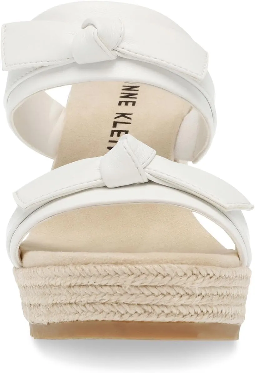 Anne Klein Womens Wiona Slip On Platforms Wedge Sandals