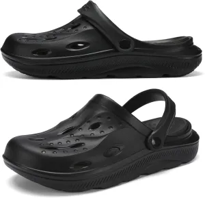 Arch Support Clogs Mens Womens Garden Shoes Lightweight Outdoor Beach Slippers Recovery Sandals with Removable Thick Insoles
