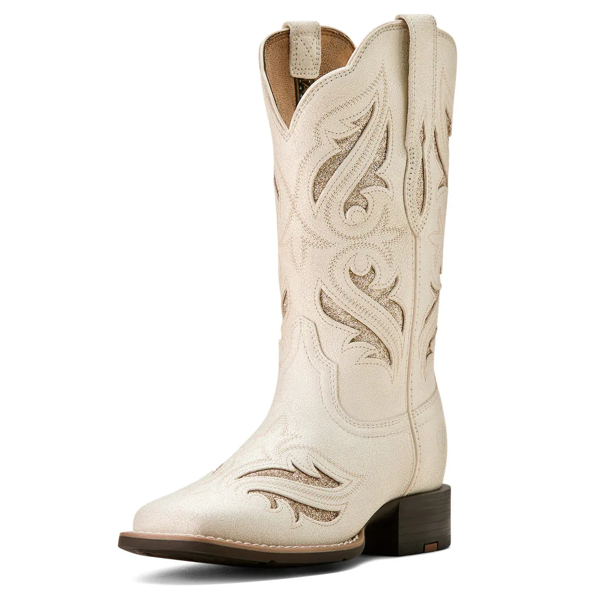 Ariat Wms Round Up Bliss Distressed Ivory - Mothers Day Sale
