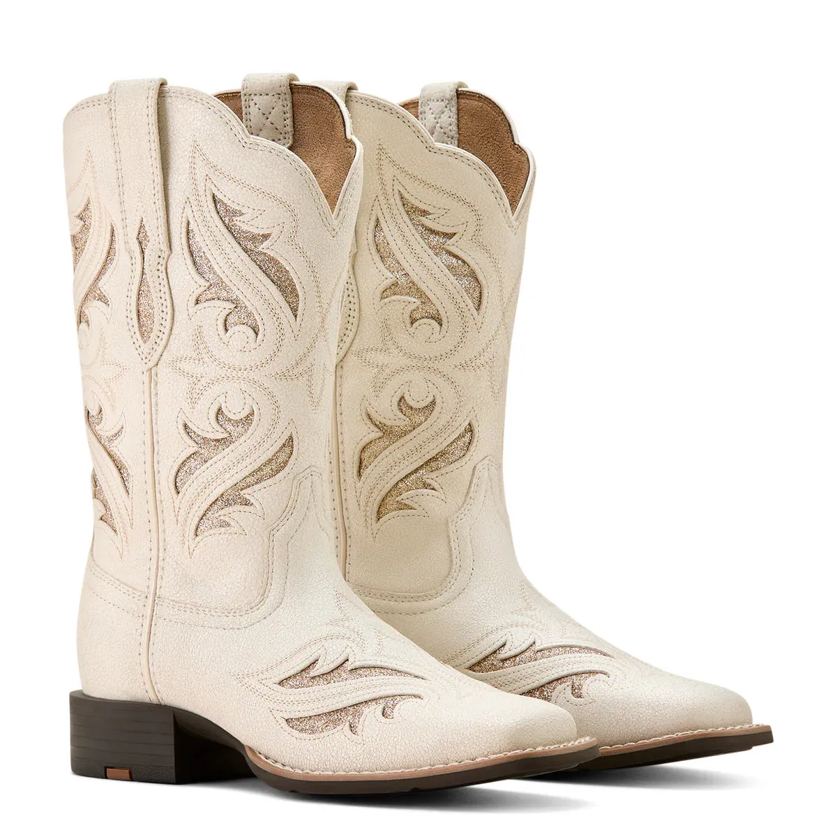 Ariat Wms Round Up Bliss Distressed Ivory - Mothers Day Sale