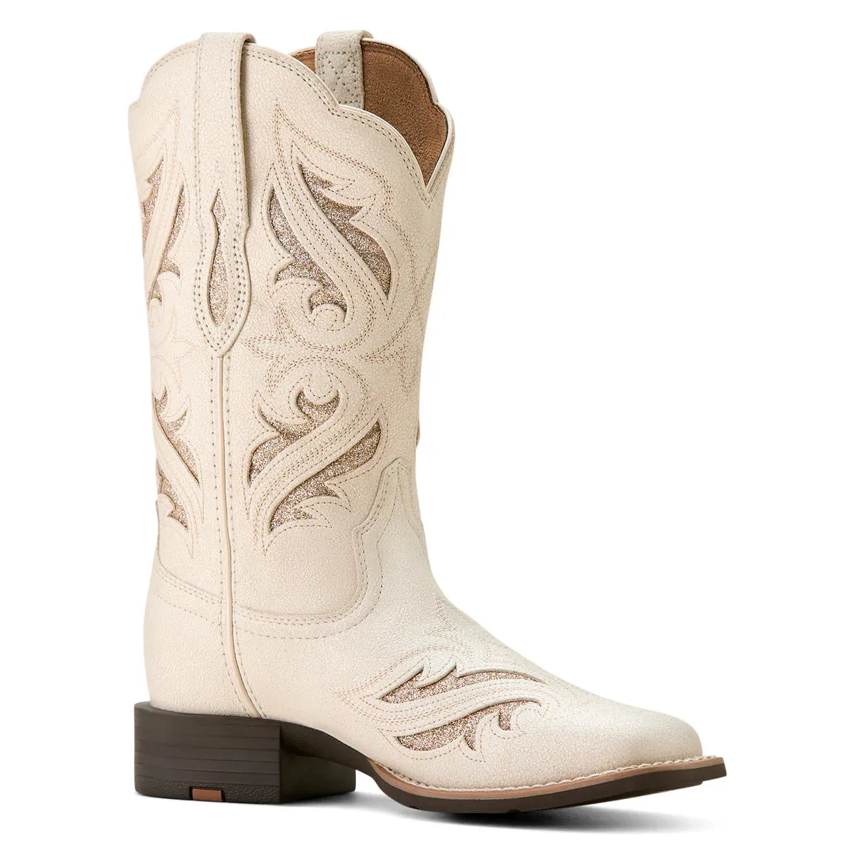 Ariat Wms Round Up Bliss Distressed Ivory - Mothers Day Sale