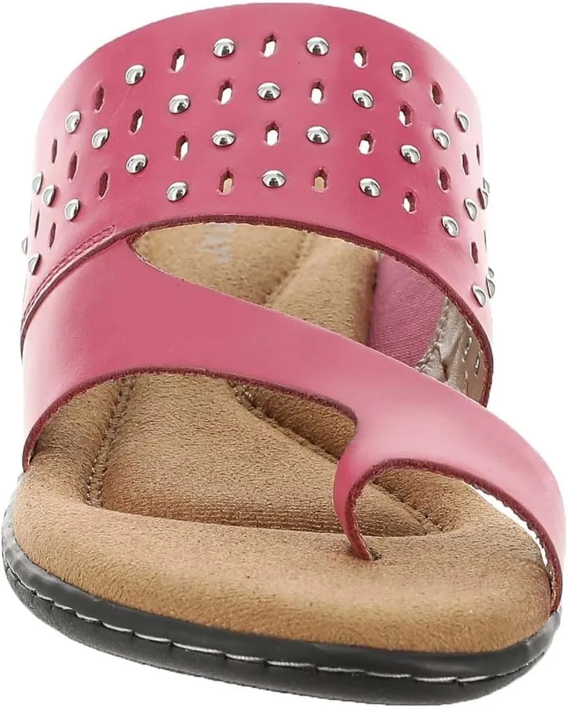 ARRAY Women's Catalina Leather Slip-On Sandal with Studs