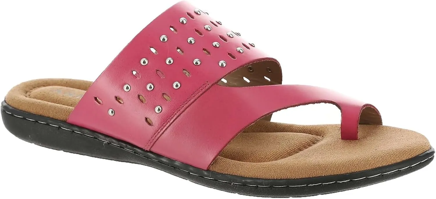 ARRAY Women's Catalina Leather Slip-On Sandal with Studs