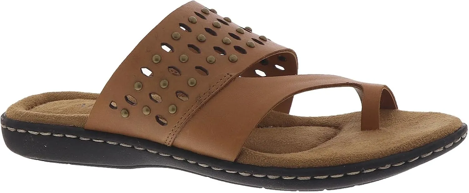 ARRAY Women's Catalina Leather Slip-On Sandal with Studs