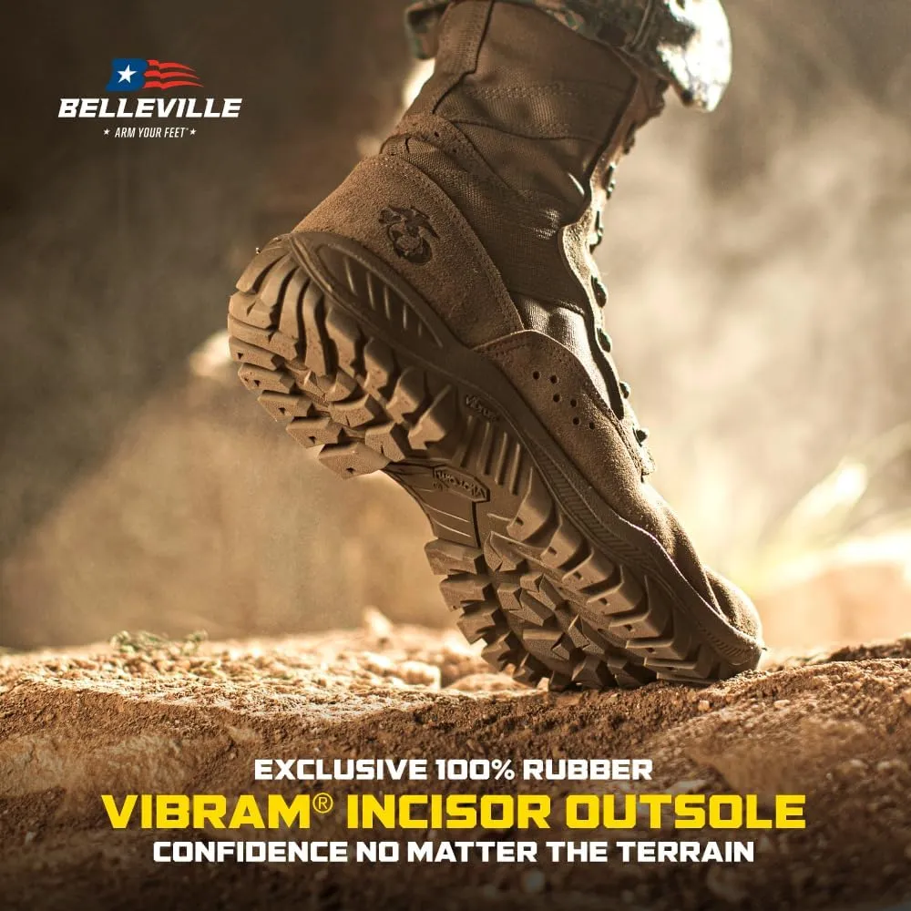 B Belleville Arm Your Feet USMC Ultra Light 520MOTO 8" (EGA) Assault Boots for Men