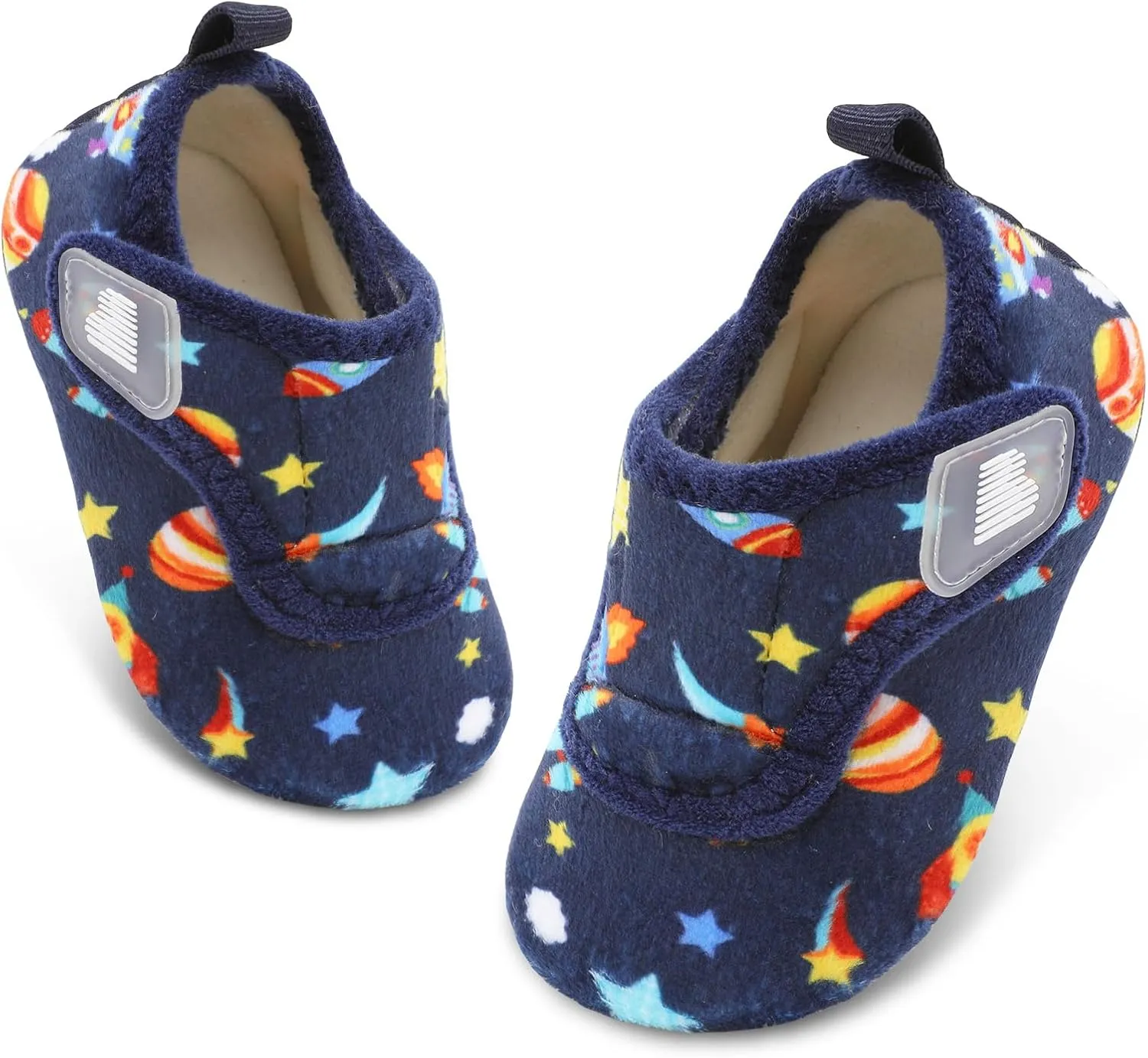 BARERUN Toddler Slippers Boys Girls House Shoes Warm Kids Slippers With Non-Slip Rubber Sole Fuzzy Cozy Walking Shoes Indoor/Outdoor