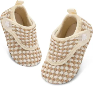 BARERUN Toddler Slippers Boys Girls House Shoes Warm Kids Slippers With Non-Slip Rubber Sole Fuzzy Cozy Walking Shoes Indoor/Outdoor