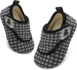 BARERUN Toddler Slippers Boys Girls House Shoes Warm Kids Slippers With Non-Slip Rubber Sole Fuzzy Cozy Walking Shoes Indoor/Outdoor