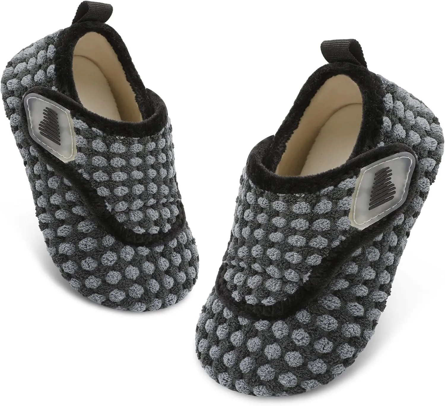 BARERUN Toddler Slippers Boys Girls House Shoes Warm Kids Slippers With Non-Slip Rubber Sole Fuzzy Cozy Walking Shoes Indoor/Outdoor