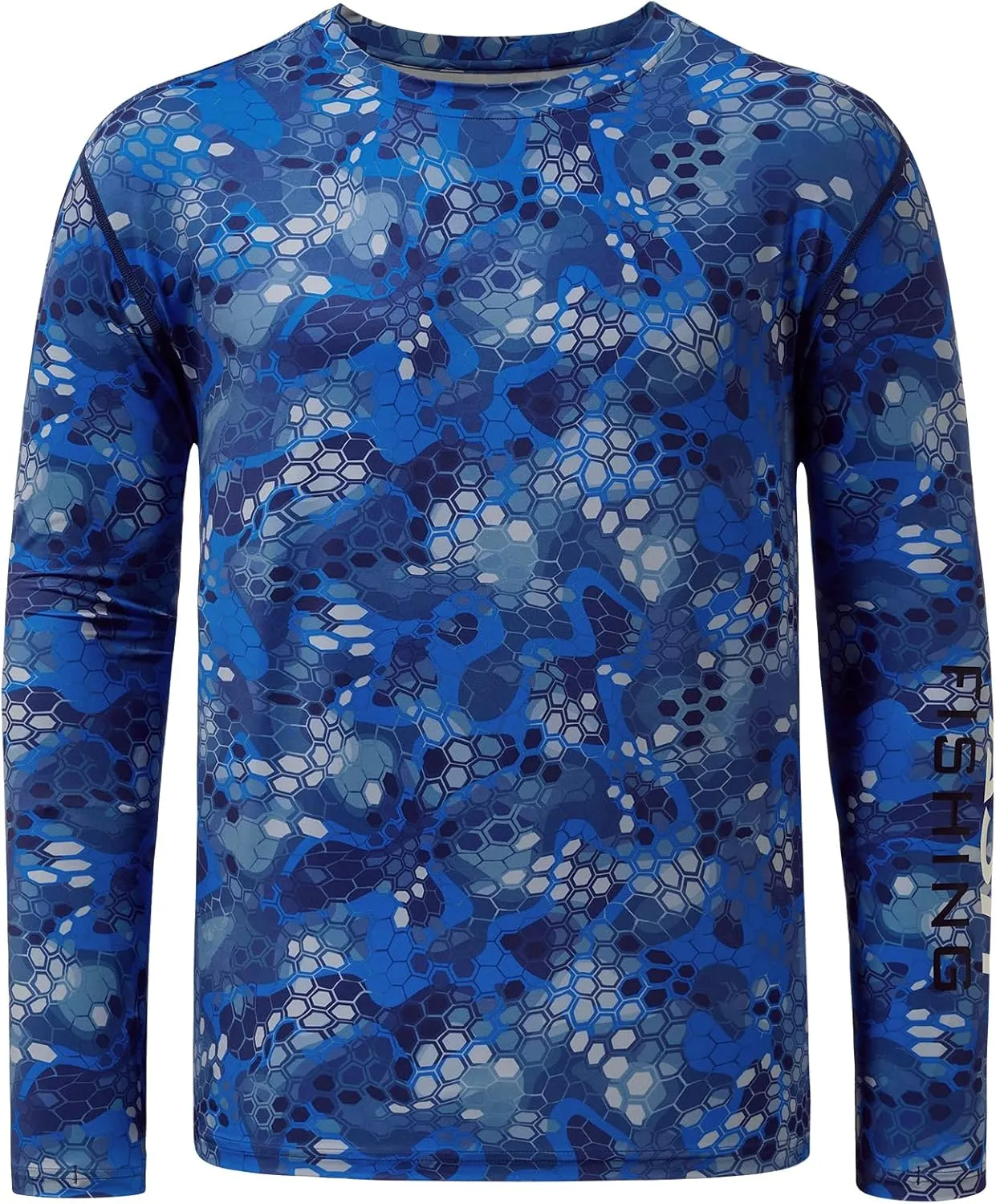 BASSDASH Men’s UPF 50  Camo Long Sleeve Shirts Quick Dry Lightweight Performance Shirt for Outdoors Fishing Hiking