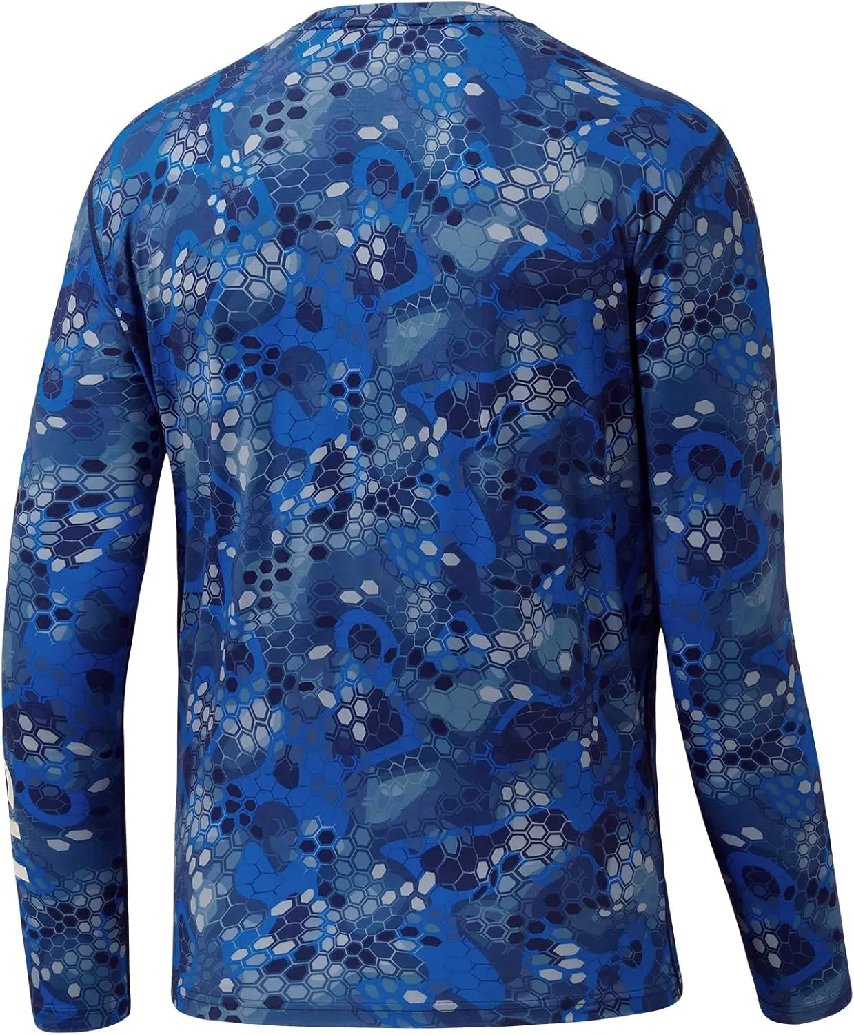 BASSDASH Men’s UPF 50  Camo Long Sleeve Shirts Quick Dry Lightweight Performance Shirt for Outdoors Fishing Hiking
