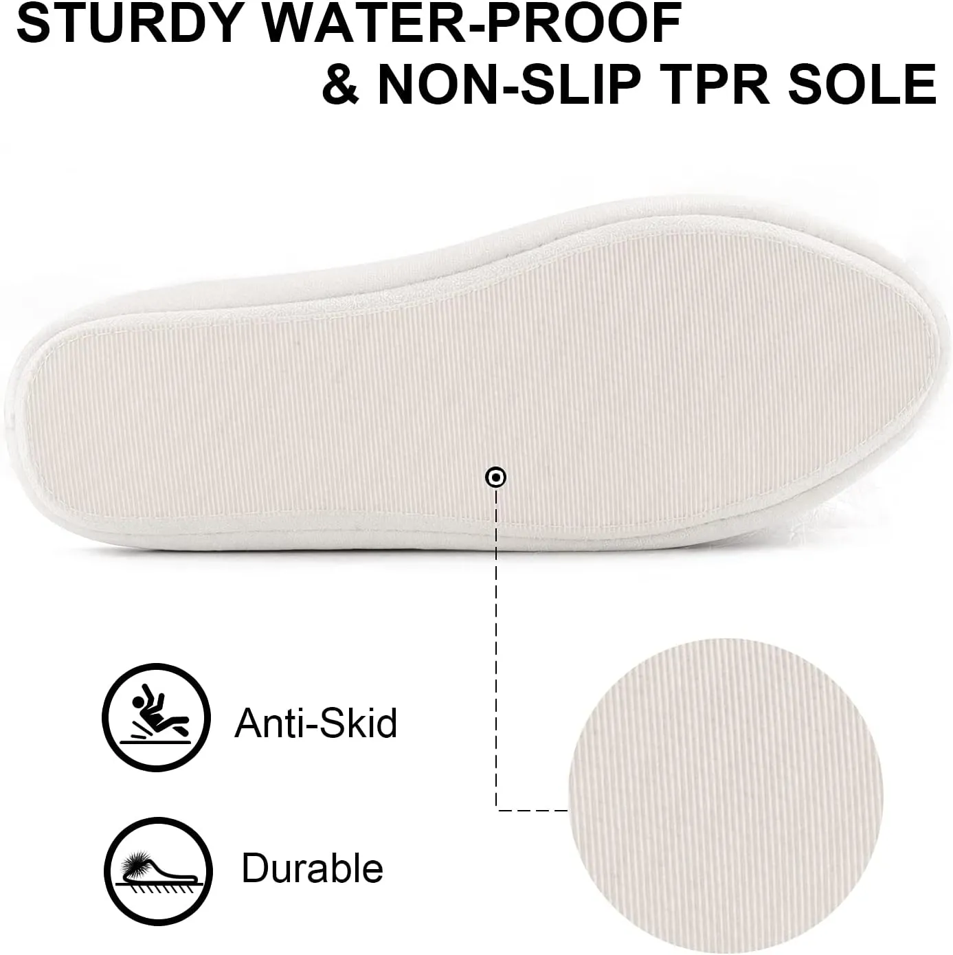 BCTEX COLL Women's Cozy Velvet Memory Foam House Slipper, Ladies Fuzzy Bedroom Slipper Non-slip Sole