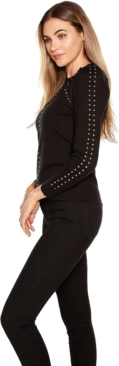 Belldini Sweaters for Women Lightweight Long Sleeve Pullover Knit Sweater
