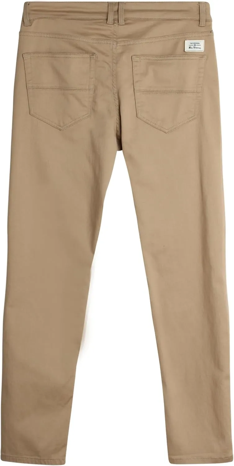 Ben Sherman Men's Pants - Lightweight Comfortable Stretch Fit Flat Front Casual Dress Pants - Chino Pants for Men