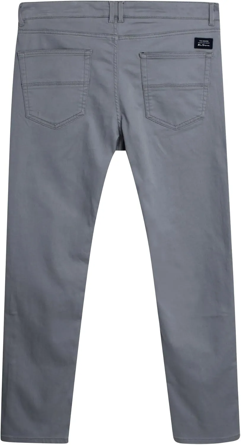 Ben Sherman Men's Pants - Lightweight Comfortable Stretch Fit Flat Front Casual Dress Pants - Chino Pants for Men