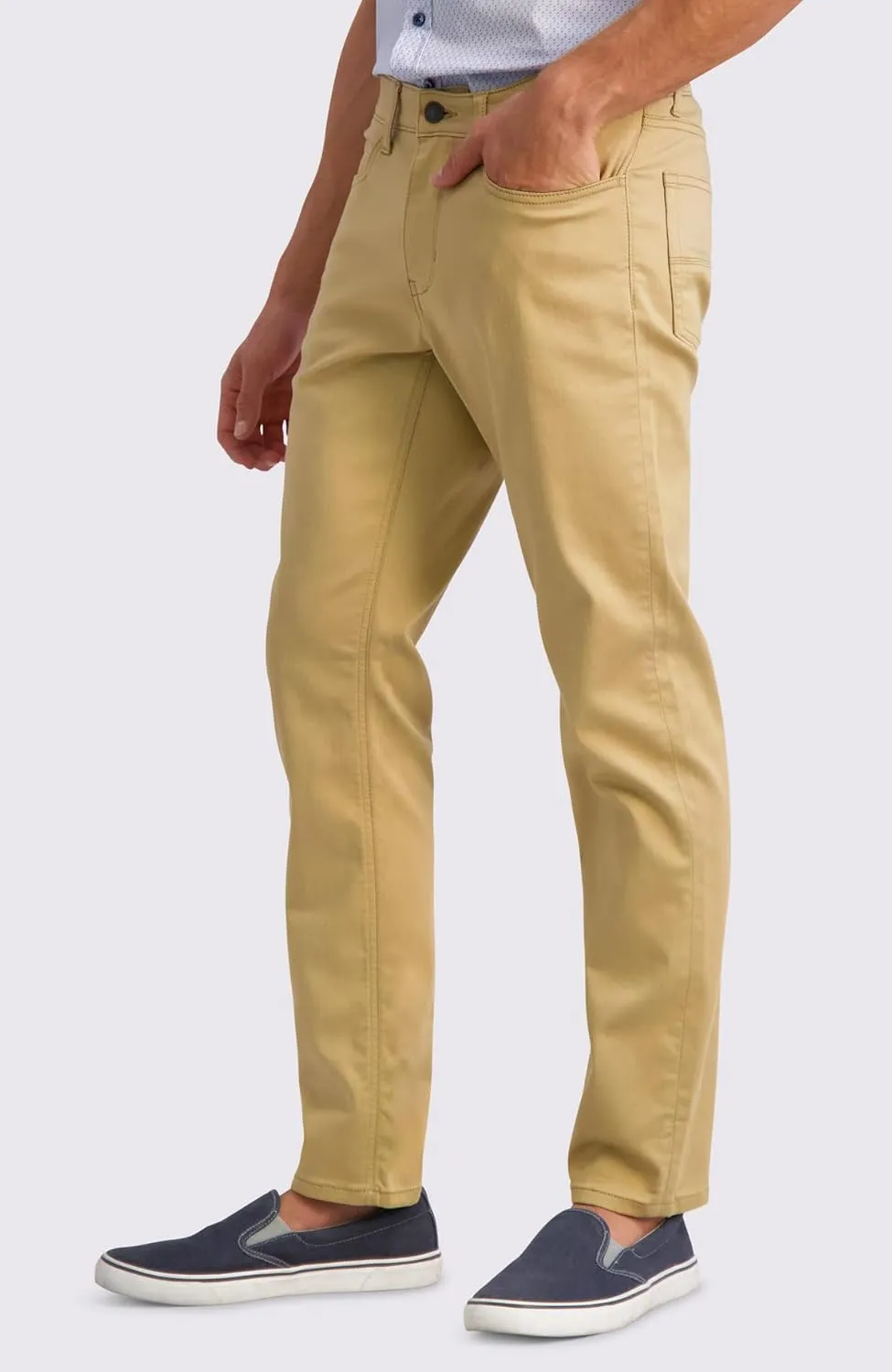 Ben Sherman Men's Pants - Lightweight Comfortable Stretch Fit Flat Front Casual Dress Pants - Chino Pants for Men