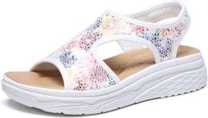 Bernal Women Walking Sandals Soft Comfortable Lightweight Sandals Non-slip Casual Open Toe Sport Sandals for Athletic Summer Beach Platform Sandal