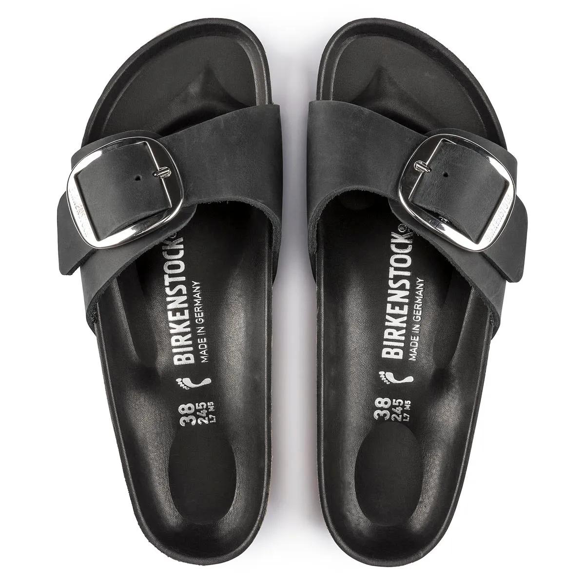 Birkenstock 1006523 Women's Madrid Big Buckle Black