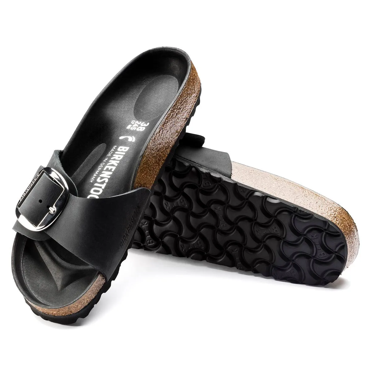 Birkenstock 1006523 Women's Madrid Big Buckle Black