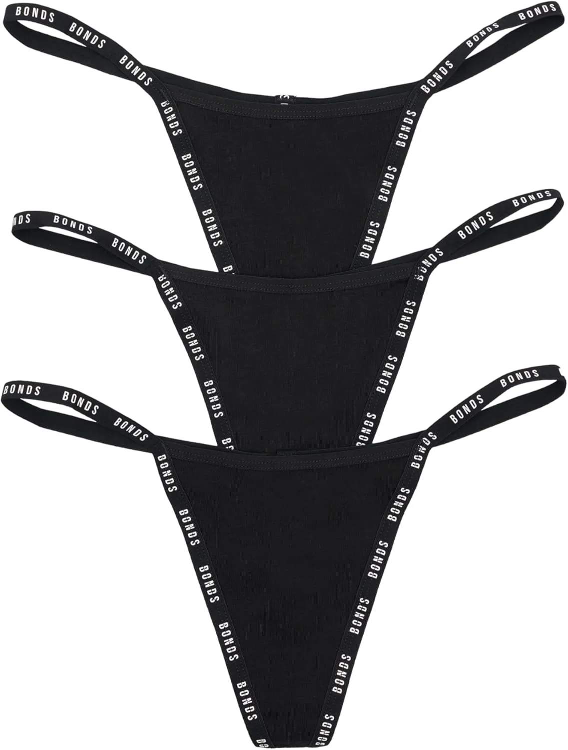Bonds G Icons String Thong Underwear in Cotton-Rich Blend for Women, 3-Pack