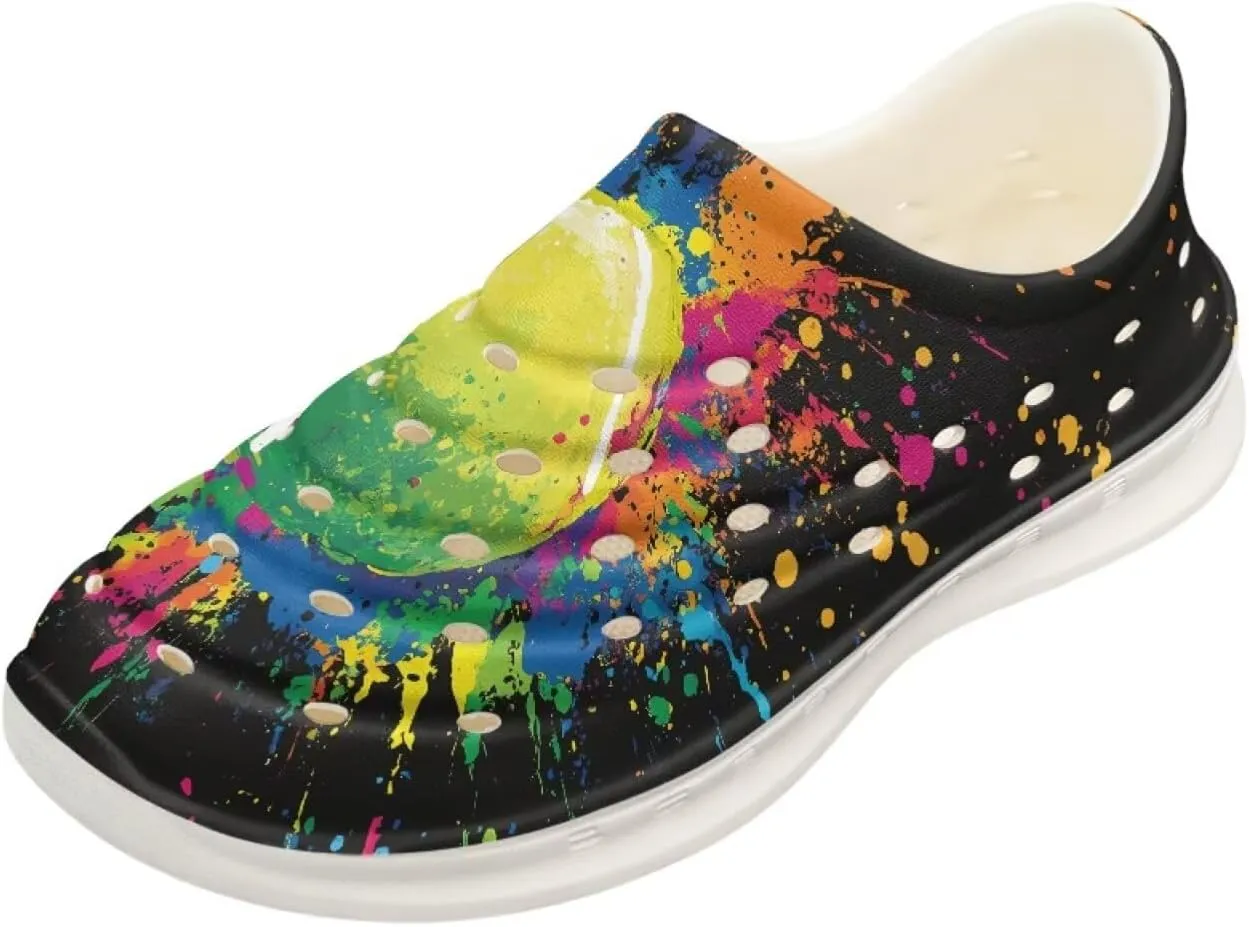 Boy Girls Water Shoes Cartoon Print Slip on Clogs Water Play Sneakers Sandal for Beach
