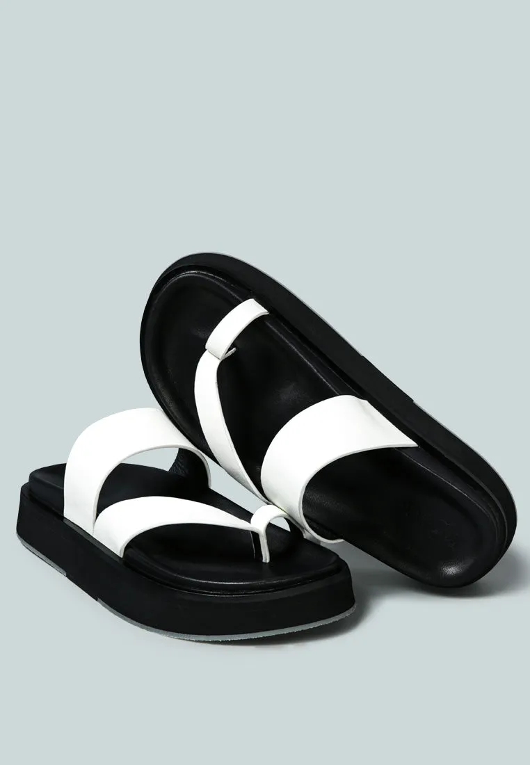 Bullock Slip-On Leather Sandal By Ruw
