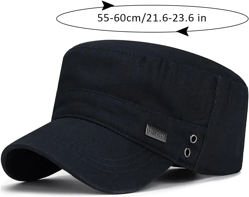 Cadet Hat Flat Top Hats Army Military Caps for Men Women
