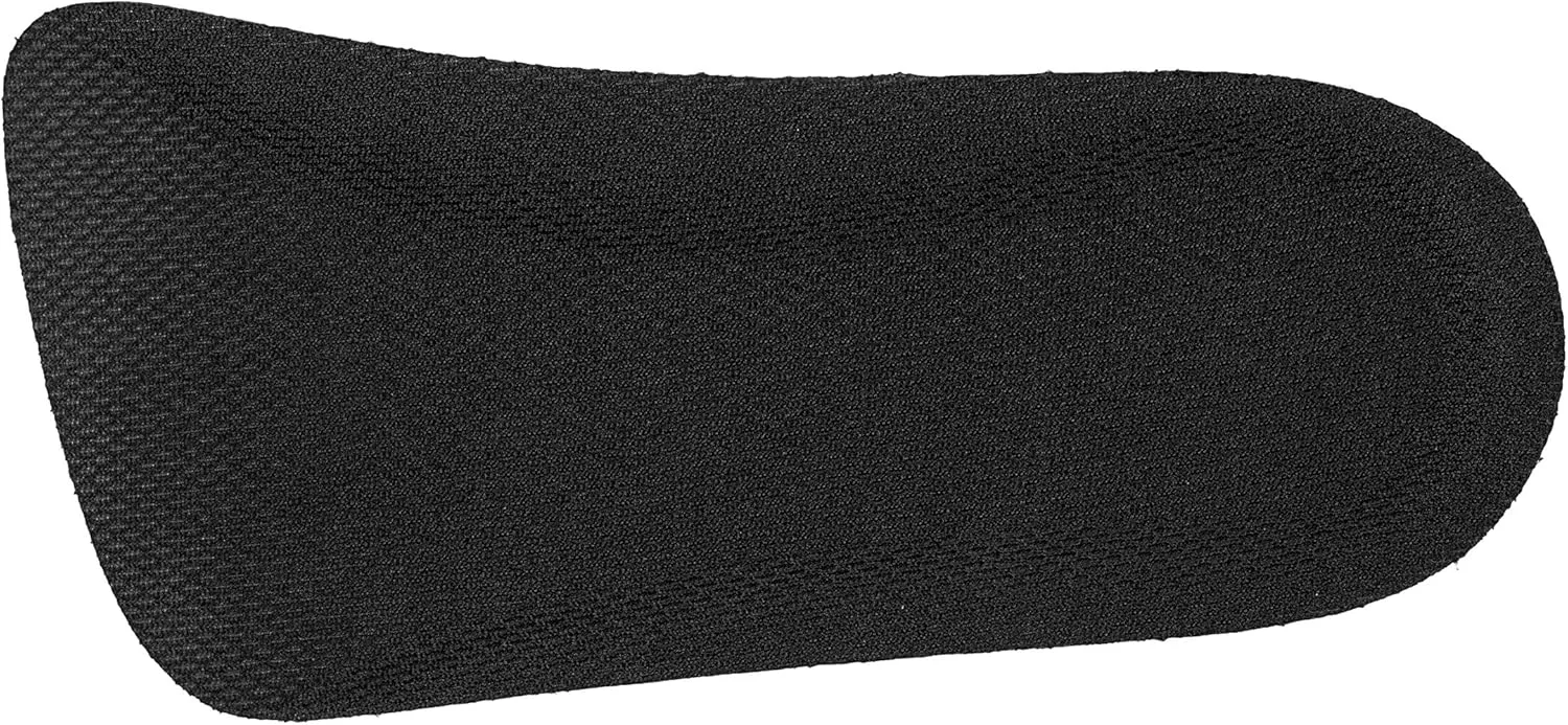 CALTO Half Elevator Insole for Men - 1/2 Inch Height Increase Taller Heel Lift Insert (2 Pack) Black