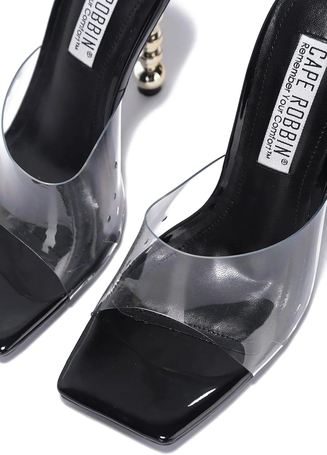 Cape Robbin High Heel Open Toe Slip On Mule Slide Sandals For Women
