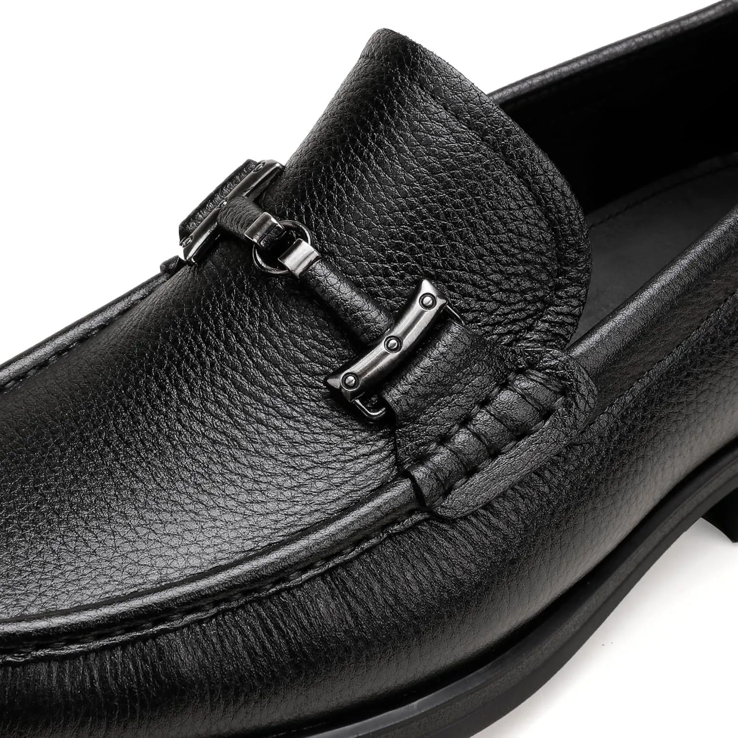 Casual Dress Shoes for Men, Premium Formal Buckle Dress Loafers Business Slip-on Penny Loafer for Mens