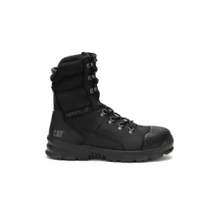 Caterpillar Men's Accomplice X 8" Waterproof Steel Toe Work Boot Black | Real Brown