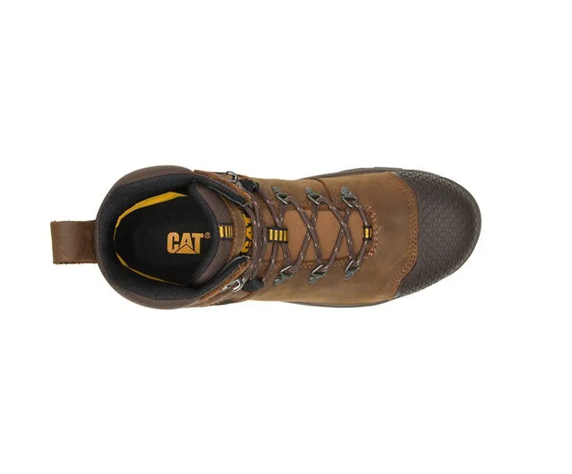 Caterpillar Men's Accomplice X Waterproof Steel Toe Work Boot Real Brown | Black