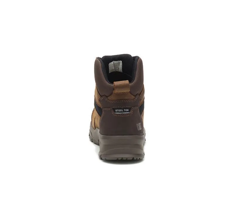Caterpillar Men's Accomplice X Waterproof Steel Toe Work Boot Real Brown | Black