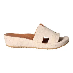 Catiana Slip on Sandal - Whitewash Cork